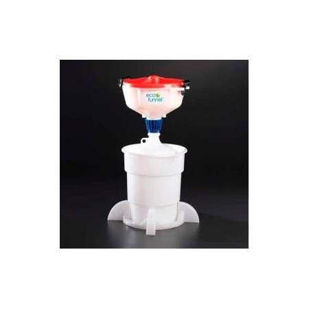 Eco Funnel 8in  System, 4L Carboy & Secondary Container, Red Lid EF-3004C-SYS